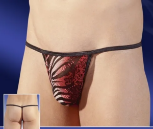Tanga Hombre de Tira Elástica con Estampado Animal