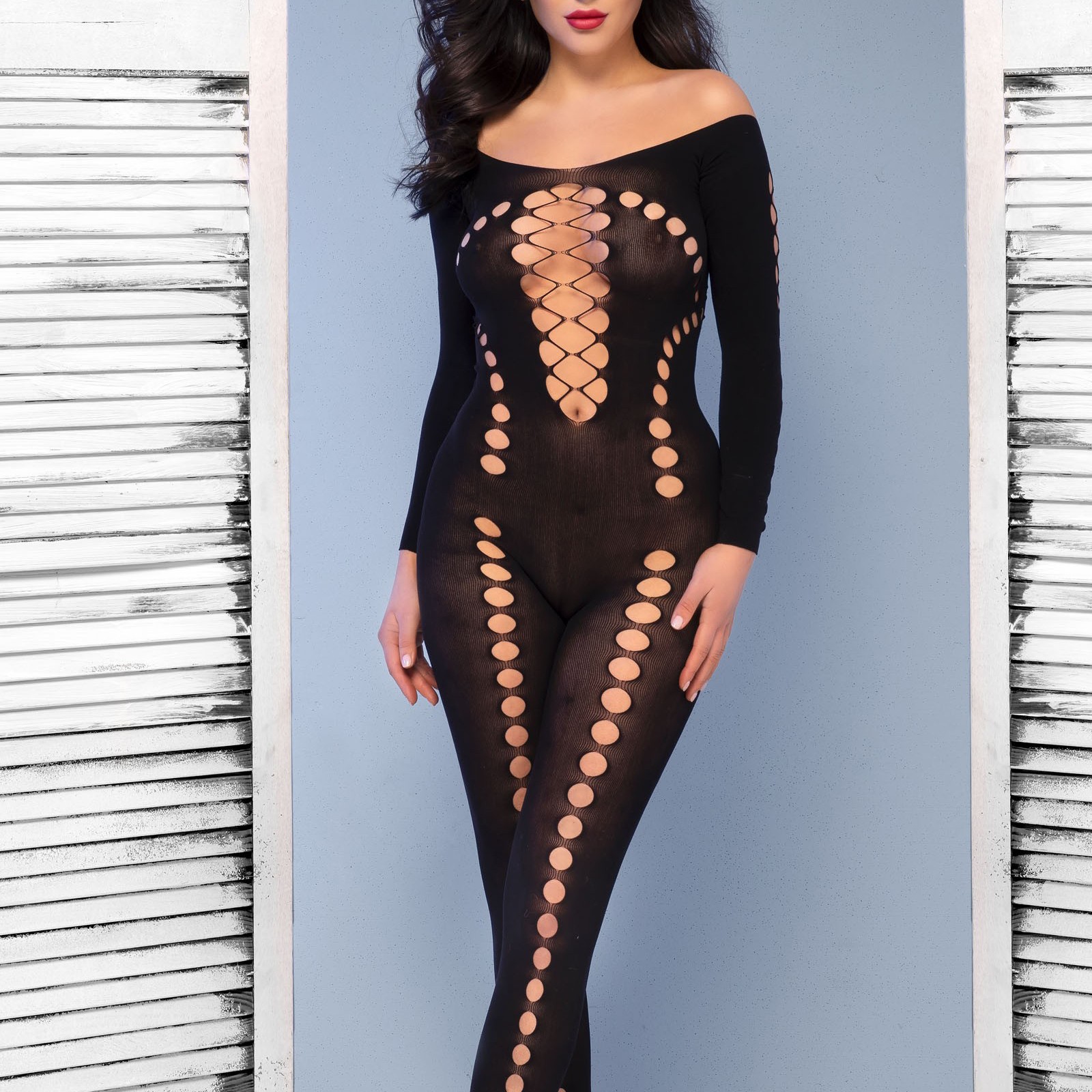 Bodystocking Cr-4646 Negro