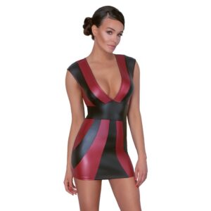 Vestido corto rojo y negro Cottelli PARTY |