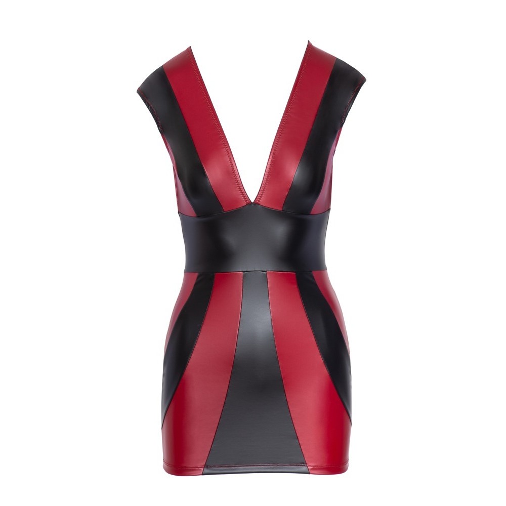 Vestido Corto Rojo Y Negro Party 4 Vestido Corto Rojo Y Negro Party - Imagen 4