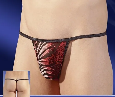 Tanga Hombre De Tira Elástica Con Estampado Animal